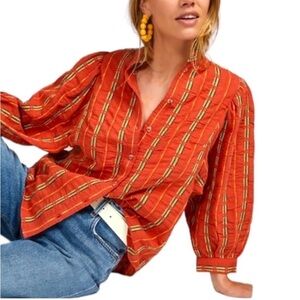 Anthropologie Pilcro The Bella Femme Buttondown Shirt
Size Small
